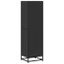 Estantería madera ingeniería negra 40x35x139
