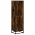 Estantería madera ingeniería color roble ahumado 40x35x139