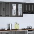 Armario de pared para cocina con puerta de cristal Porto