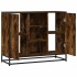Aparador madera de ingeniería roble ahumado 92x35x76