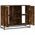 Aparador madera de ingeniería roble ahumado 92x35x76