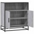 Aparador madera ingeniería gris sonoma 68x35x76