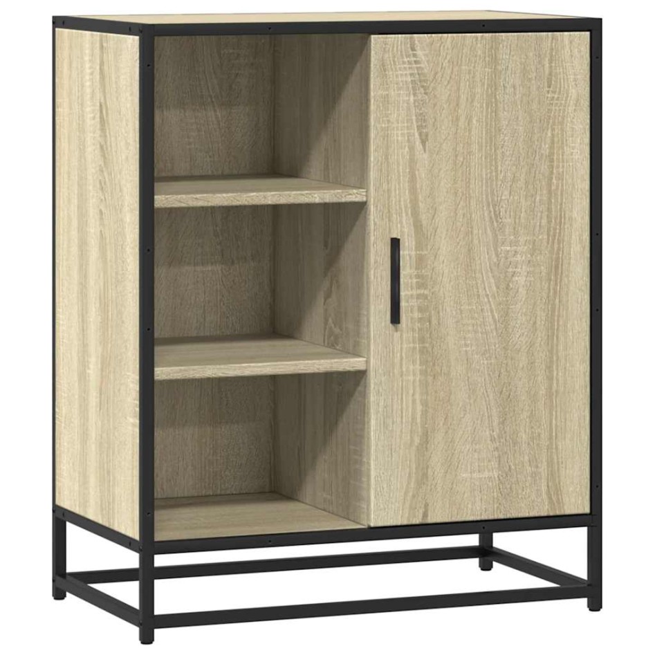 Aparador de madera contrachapada roble sonoma 62x35x76