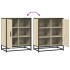 Aparador de madera contrachapada roble sonoma 62x35x76