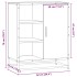 Aparador de madera contrachapada roble sonoma 62x35x76