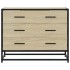 Cajonera de madera contrachapada color roble sonoma 70x41x56