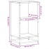 Estantería madera ingeniería negra 40x35x76