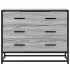 Cajonera de madera contrachapada gris sonoma 70x41x56