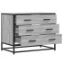 Cajonera de madera contrachapada gris sonoma 70x41x56