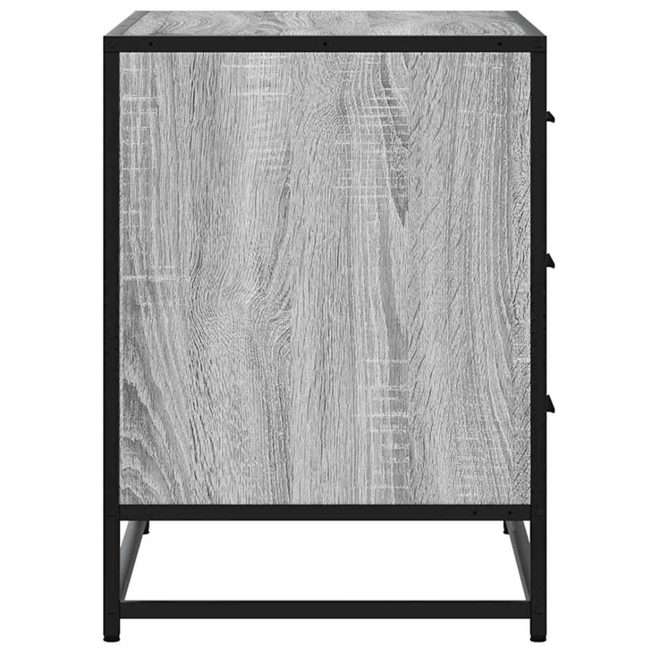 Cajonera de madera contrachapada gris sonoma 70x41x56