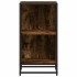 Estantería madera ingeniería color roble ahumado 40x35x76
