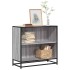 Estantería madera de ingeniería color gris sonoma 80,5x35x76