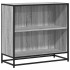Estantería madera de ingeniería color gris sonoma 80,5x35x76