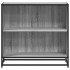 Estantería madera de ingeniería color gris sonoma 80,5x35x76