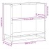 Estantería madera de ingeniería color gris sonoma 80,5x35x76