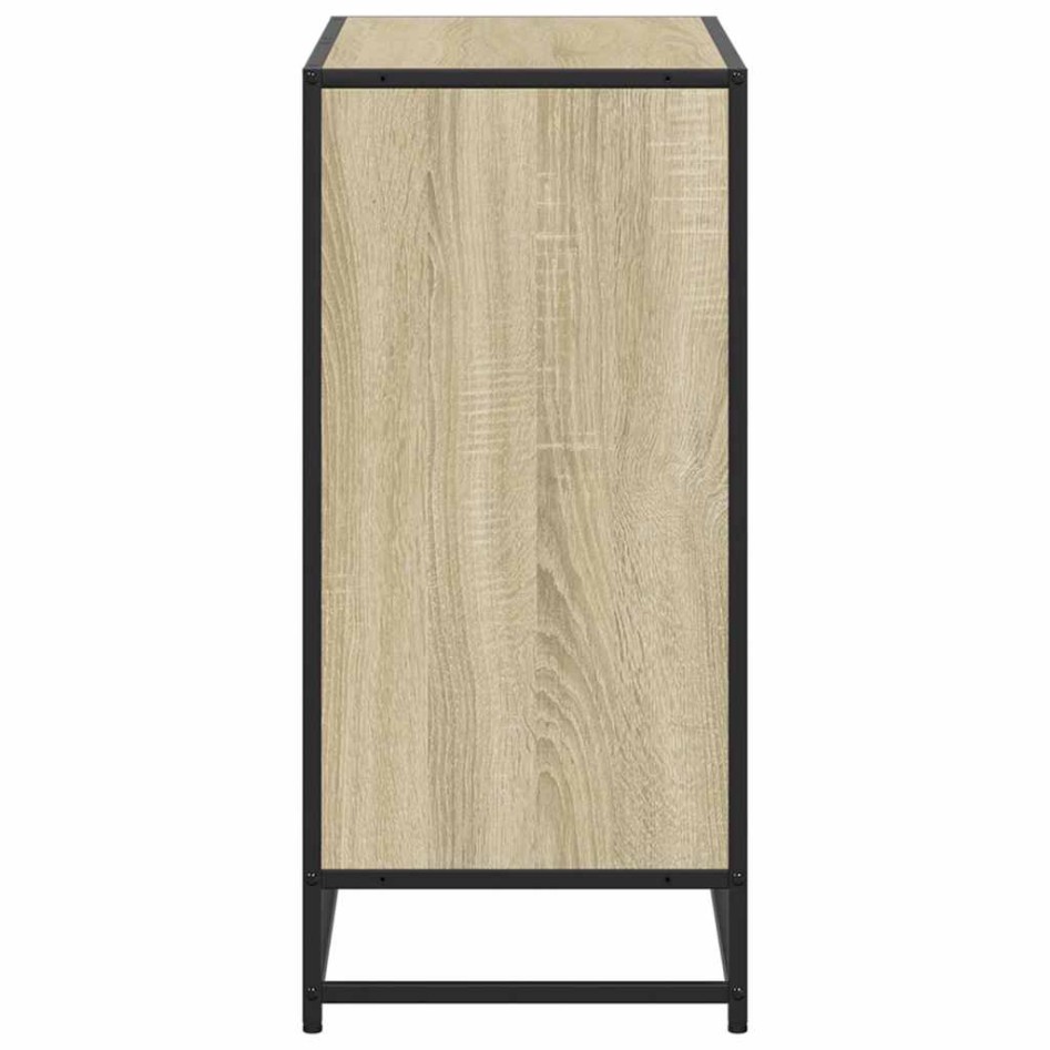 Estantería madera ingeniería color roble 80,5x35x76