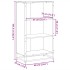 Estantería madera ingeniería roble marrón 60x35x107,5
