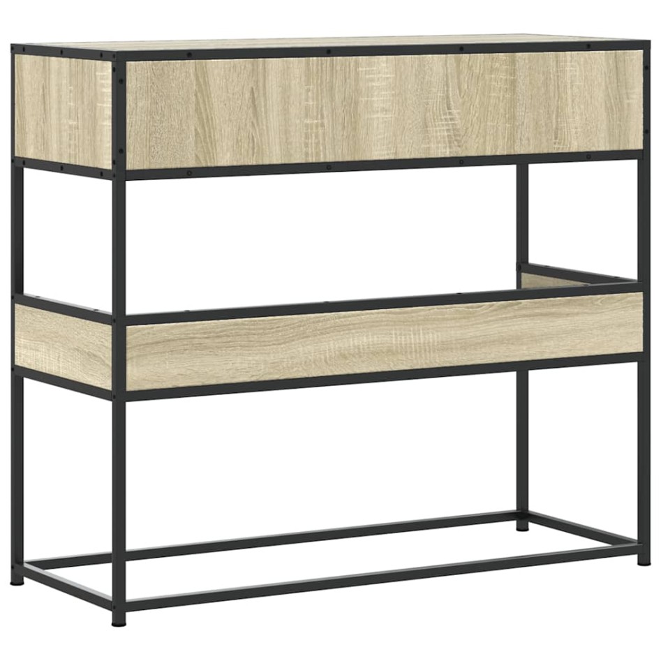 Mesa consola de madera de ingeniería roble Sonoma 90x35x80