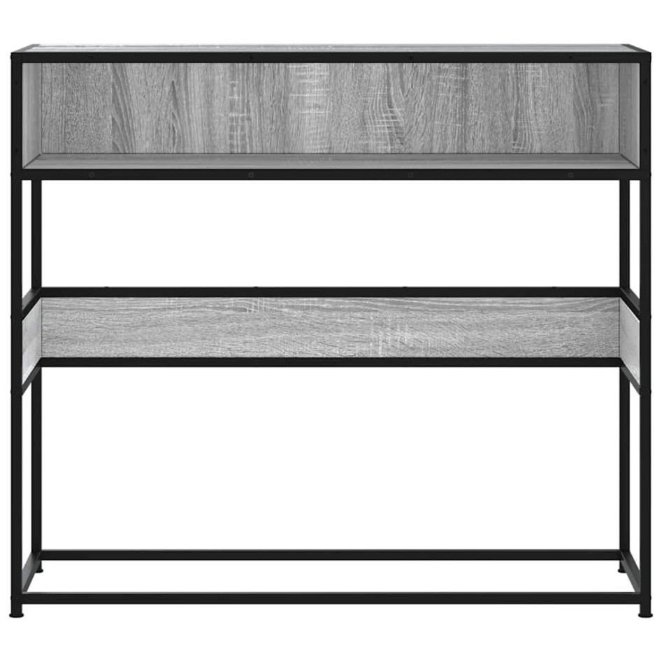 Mesa consola madera de ingeniería gris Sonoma 90x35x80