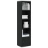 Estantería de madera de ingeniería roble negro 31x24x127