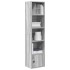 Estantería madera de ingeniería gris sonoma 31x24x127