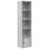 Estantería madera de ingeniería gris sonoma 31x24x127