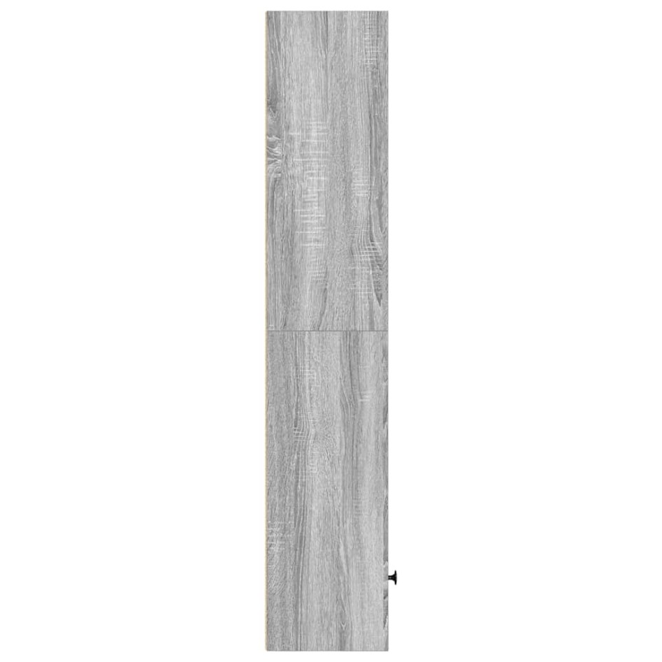 Estantería madera de ingeniería gris sonoma 31x24x127