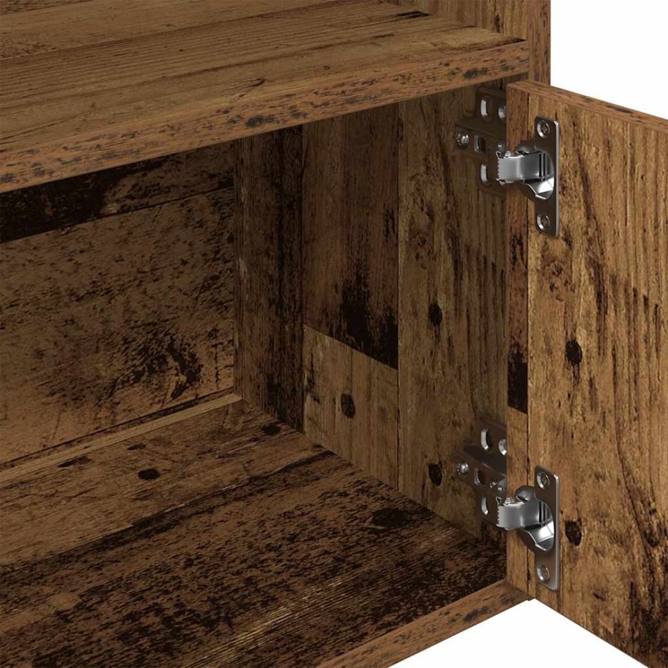 Estantería madera de ingeniería color envejecido 31x24x127