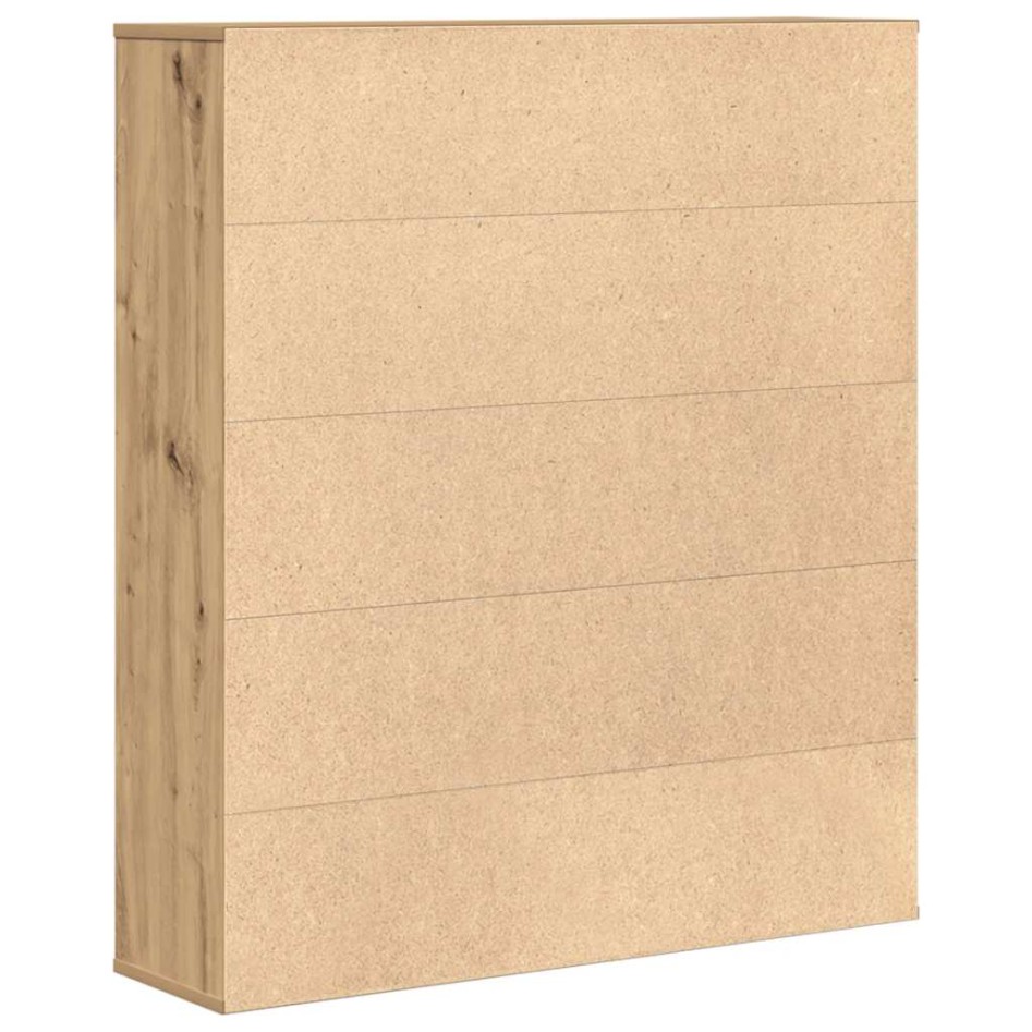 Estantería de madera de ingeniería roble artisan 89x24x101,5