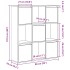 Estantería de madera de ingeniería gris hormigón 89x24x101,5