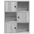 Estantería madera de ingeniería gris sonoma 60x24x76,5