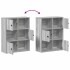 Estantería madera de ingeniería gris sonoma 60x24x76,5