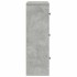 Estantería de madera de ingeniería gris hormigón 60x24x76,5