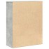 Estantería de madera de ingeniería gris hormigón 60x24x76,5