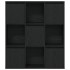 Estantería de madera de ingeniería roble negro 89x24x101,5