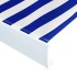 Toldo de lona azul y blanco 400x300