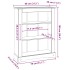Estantería 3 niveles Corona Range de pino mexicano 80x29x100
