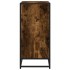 Aparador madera ingeniería y metal roble ahumado 68x35x76