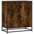 Aparador madera ingeniería y metal roble ahumado 68x35x76