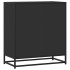 Aparador de madera de ingeniería y metal negro 68x35x76