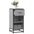 Aparador madera ingeniería y metal gris Sonoma 35,5x35x76