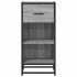 Aparador madera ingeniería y metal gris Sonoma 35,5x35x76