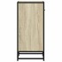 Aparador madera ingeniería y metal roble Sonoma 35,5x35x76