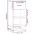 Aparador madera ingeniería y metal roble Sonoma 35,5x35x76