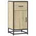 Aparador madera ingeniería y metal roble Sonoma 35,5x35x76