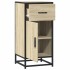 Aparador madera ingeniería y metal roble Sonoma 35,5x35x76