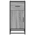 Aparador madera ingeniería y metal gris Sonoma 35,5x35x76