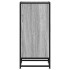 Aparador madera ingeniería y metal gris Sonoma 35,5x35x76
