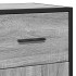 Aparador madera ingeniería y metal gris Sonoma 35,5x35x76