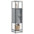 Aparador alto madera ingeniería metal gris sonoma 35,5x35x13
